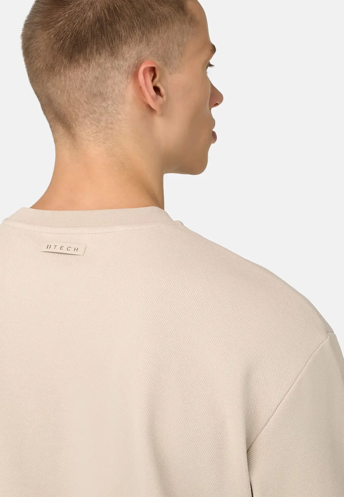 CREW NECK SWEATSHIRT IN COTTON BLEND INTERLOCK - Image 2