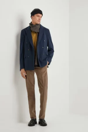 VESTE EN LAINE 170'S ET CACHEMIRE TURQUOISE