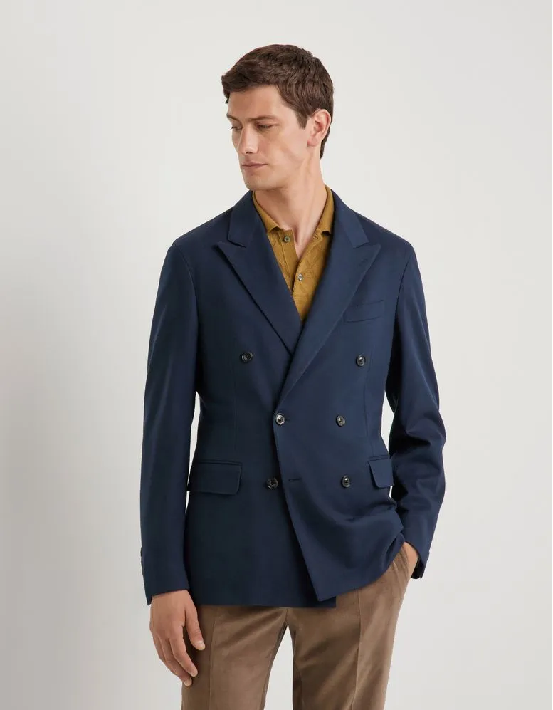 VESTE EN LAINE 170'S ET CACHEMIRE TURQUOISE - Image 4